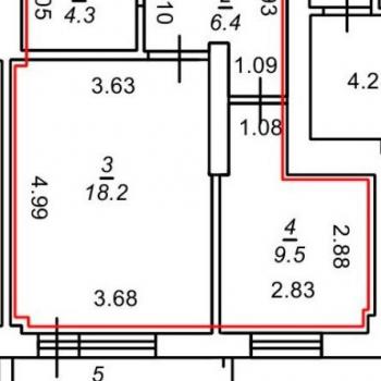 Сдается 1-комнатная квартира, 38,4 м²