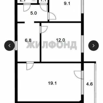 Сдается 2-х комнатная квартира, 57 м²