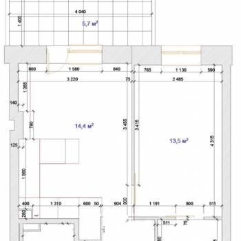 Сдается 2-х комнатная квартира, 40 м²