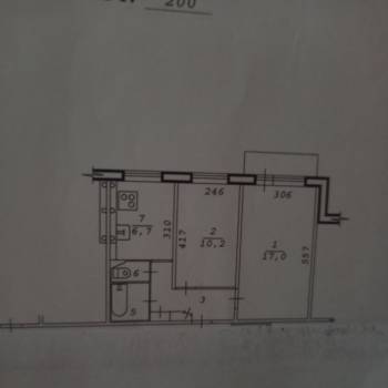 Сдается 2-х комнатная квартира, 42,8 м²