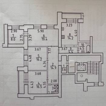 Продается Многокомнатная квартира, 105,1 м²
