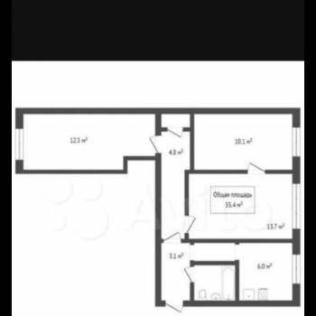 Сдается Многокомнатная квартира, 55,4 м²