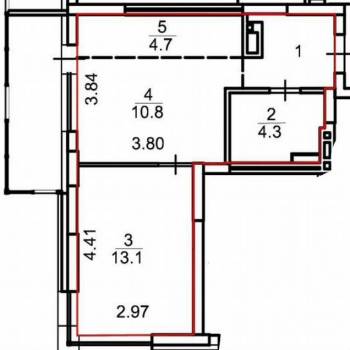 Сдается 2-х комнатная квартира, 36,9 м²