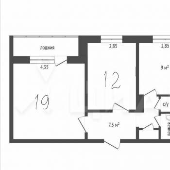 Сдается 2-х комнатная квартира, 51 м²