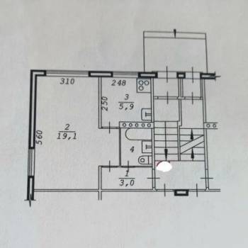 Продается 1-комнатная квартира, 31 м²