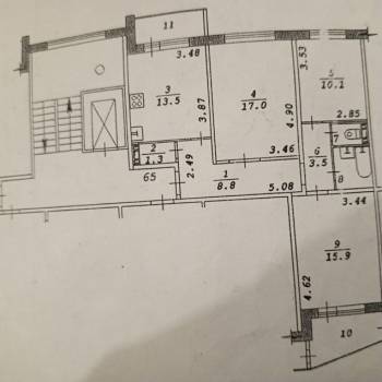 Продается 3-х комнатная квартира, 74 м²