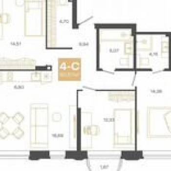 Продается 3-х комнатная квартира, 75,2 м²