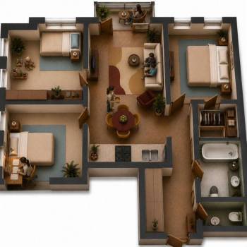 Продается Многокомнатная квартира, 80,5 м²
