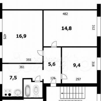 Продается 3-х комнатная квартира, 55 м²