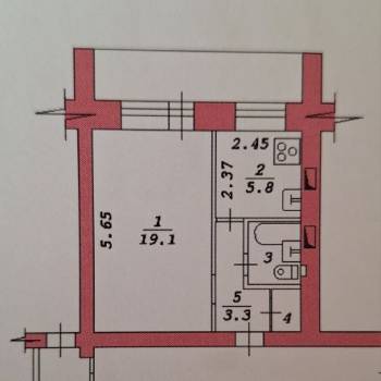Сдается 1-комнатная квартира, 32,2 м²
