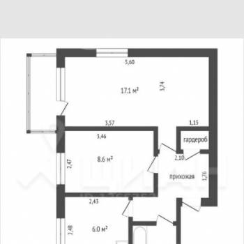 Сдается 2-х комнатная квартира, 41 м²