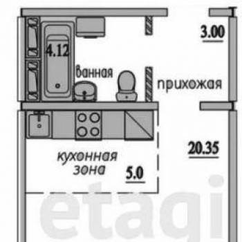 Сдается 1-комнатная квартира, 32 м²