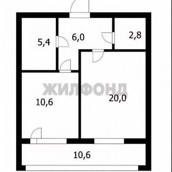 Продается 1-комнатная квартира, 45 м²