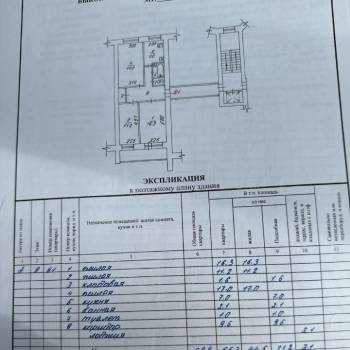 Продается 3-х комнатная квартира, 69 м²