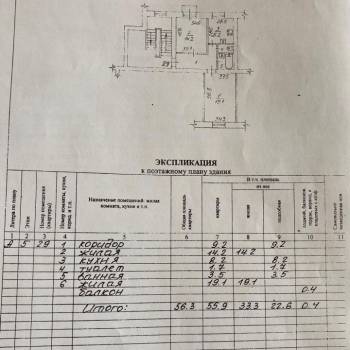 Продается 2-х комнатная квартира, 56,3 м²