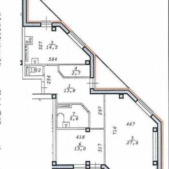 Продается 2-х комнатная квартира, 78,4 м²