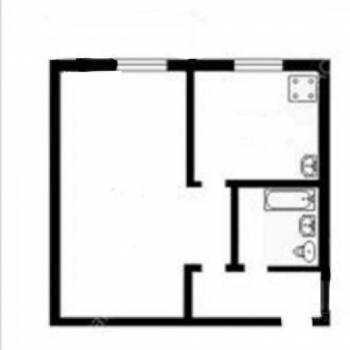 Продается 1-комнатная квартира, 32 м²