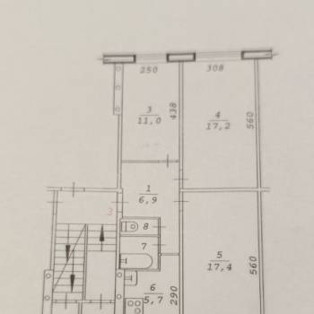 Продается 3-х комнатная квартира, 61,6 м²