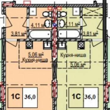Сдается 1-комнатная квартира, 36 м²