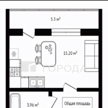 Сдается 1-комнатная квартира, 26 м²