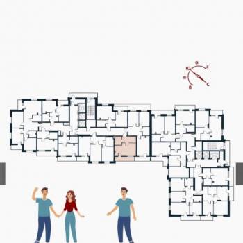 Продается 1-комнатная квартира, 35,1 м²