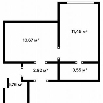 Продается 1-комнатная квартира, 37 м²