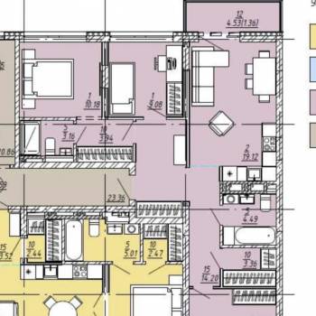Продается 3-х комнатная квартира, 84,59 м²