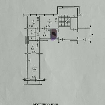 Продается 3-х комнатная квартира, 57,5 м²