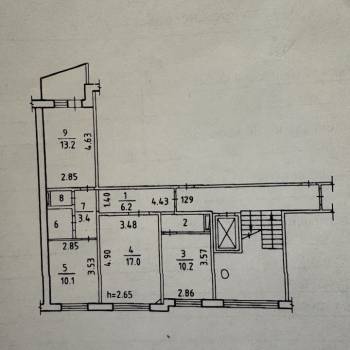 Продается 3-х комнатная квартира, 66,3 м²