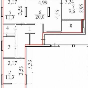 Продается Многокомнатная квартира, 80 м²
