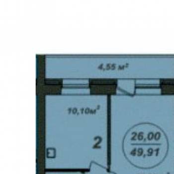 Продается 2-х комнатная квартира, 50 м²