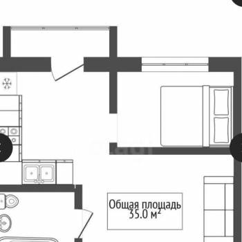 Сдается 1-комнатная квартира, 35 м²