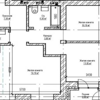 Сдается Многокомнатная квартира, 60,4 м²