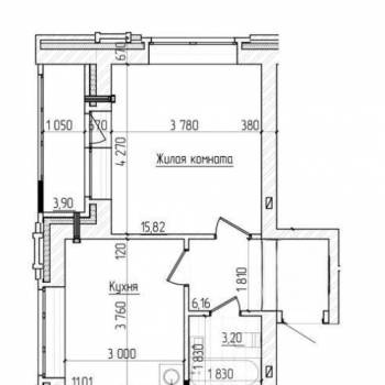Продается 1-комнатная квартира, 40 м²