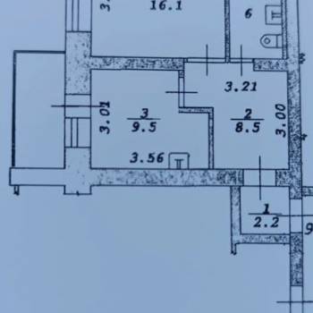 Продается 2-х комнатная квартира, 42,4 м²