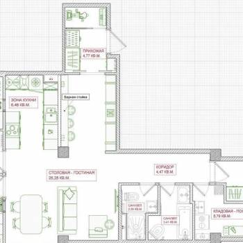 Продается Многокомнатная квартира, 100,2 м²