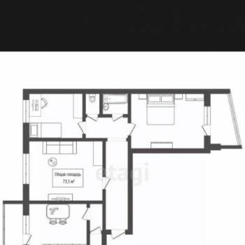 Продается 3-х комнатная квартира, 85 м²