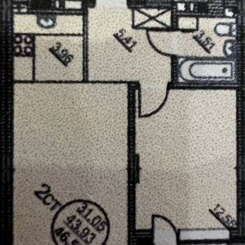 Продается 2-х комнатная квартира, 47,6 м²