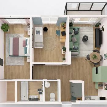 Сдается Многокомнатная квартира, 63,2 м²