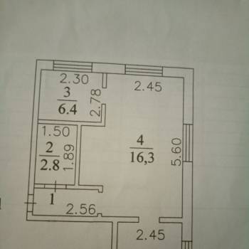 Сдается 2-х комнатная квартира, 36,5 м²