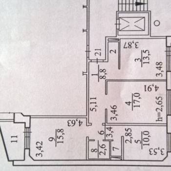 Продается 3-х комнатная квартира, 80,6 м²