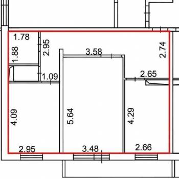 Продается 2-х комнатная квартира, 63,1 м²