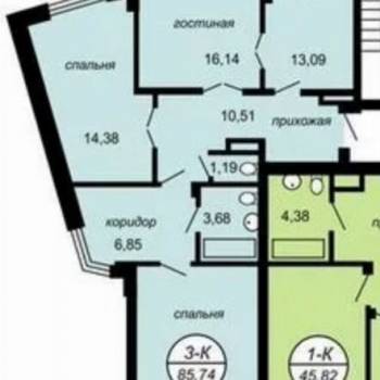 Продается 3-х комнатная квартира, 82,6 м²