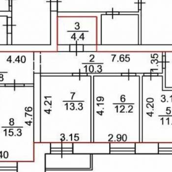Продается Многокомнатная квартира, 87,1 м²