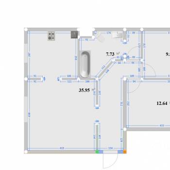 Продается 3-х комнатная квартира, 64,8 м²