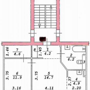 Продается 2-х комнатная квартира, 48,2 м²