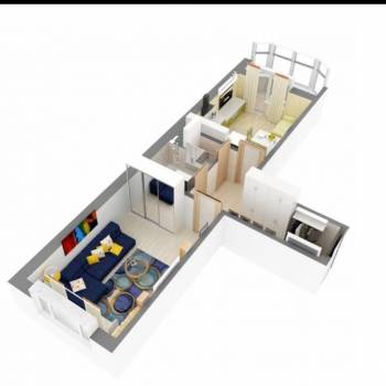 Продается 1-комнатная квартира, 48,9 м²