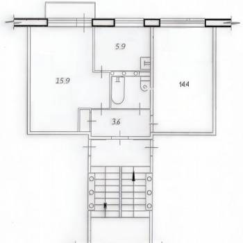 Продается 2-х комнатная квартира, 45,1 м²