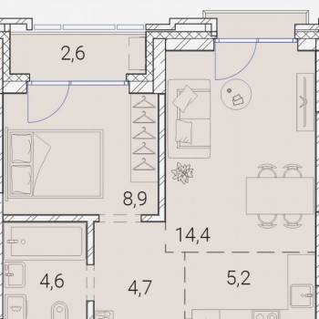 Продается 2-х комнатная квартира, 40 м²