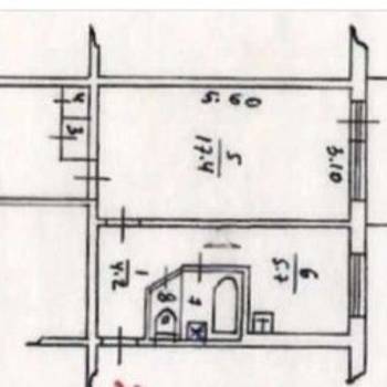Сдается 2-х комнатная квартира, 44 м²
